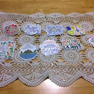 Positive Vibes and Spiritual Stickers for cellphone, laptop, hydroflask, etc.